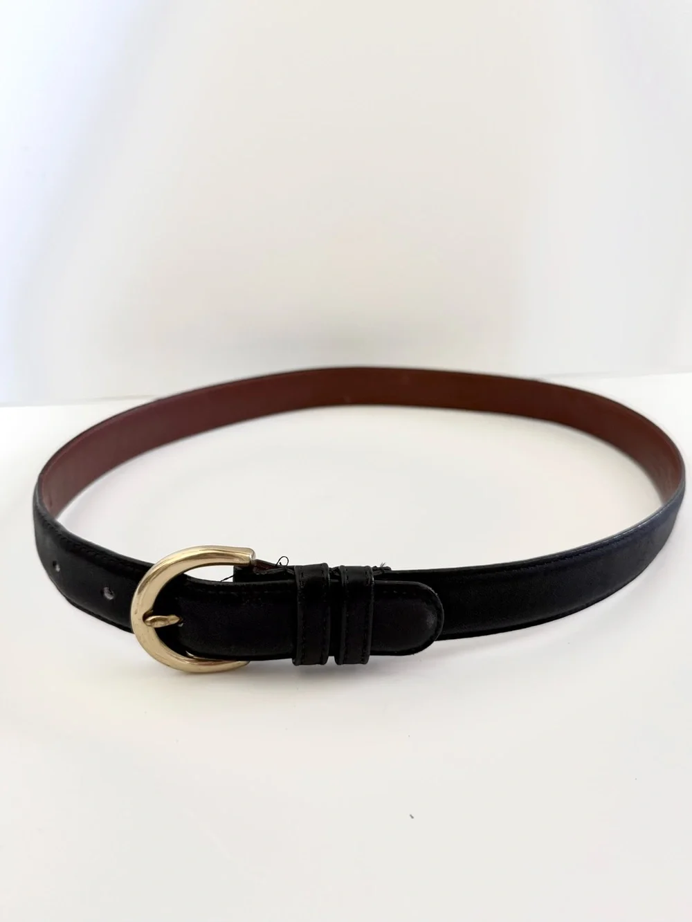 Coach Vintage 8400 Black Leather Belt Medium 35”
